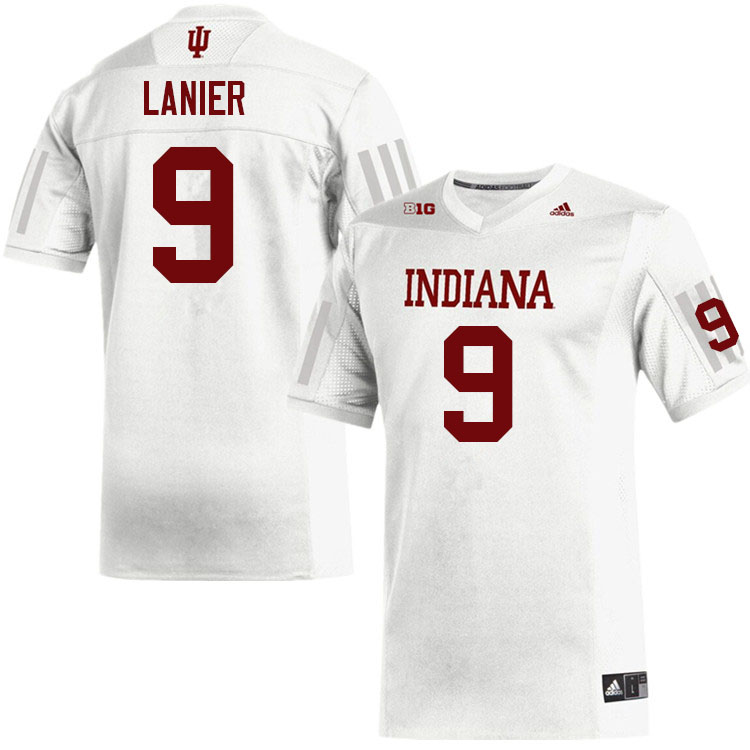 Men #9 Brylan Lanier Indiana Hoosiers College Football Jerseys Sale-White